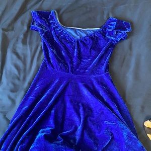 Blue Velvet dress